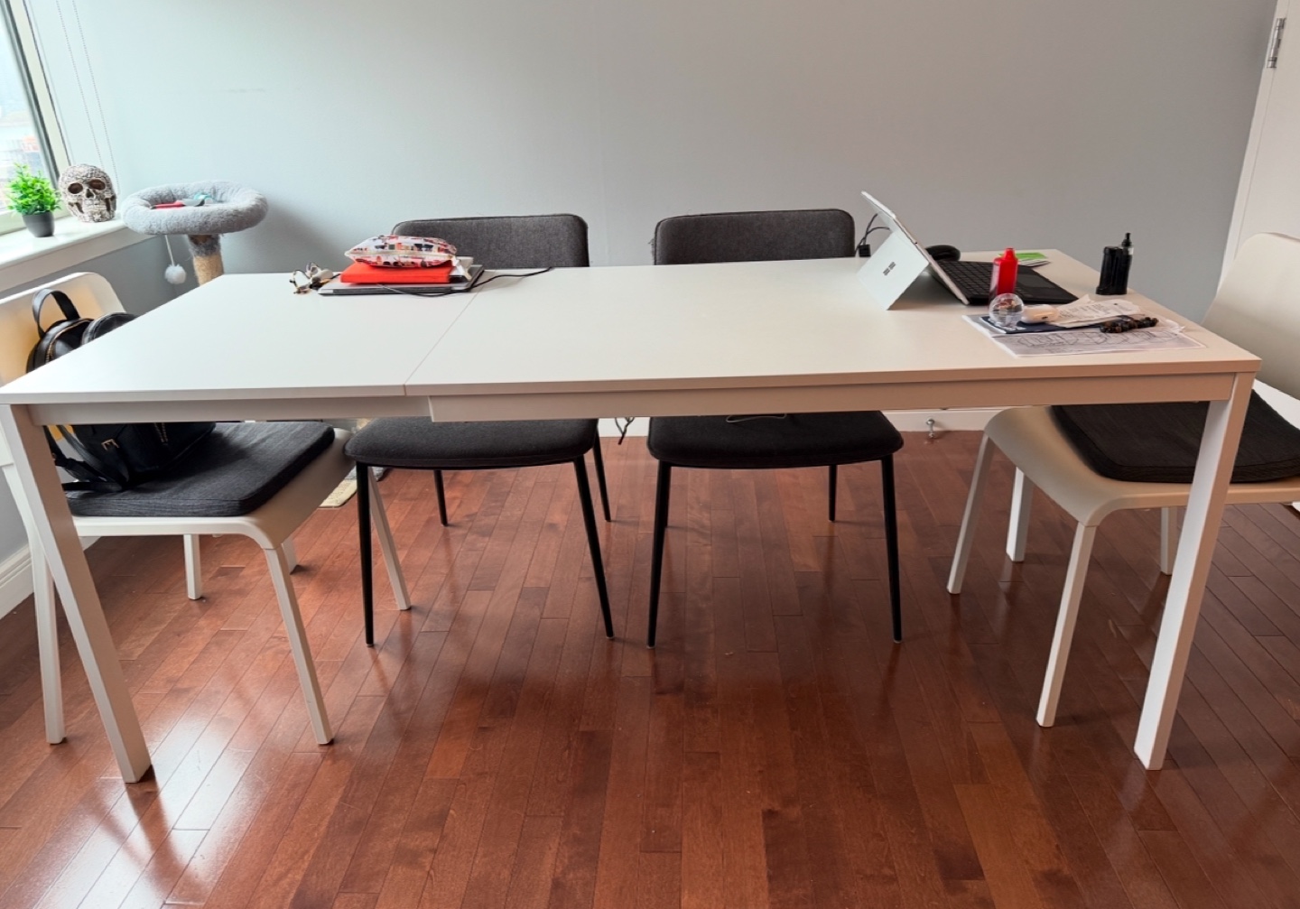 White Extendable Dining Table