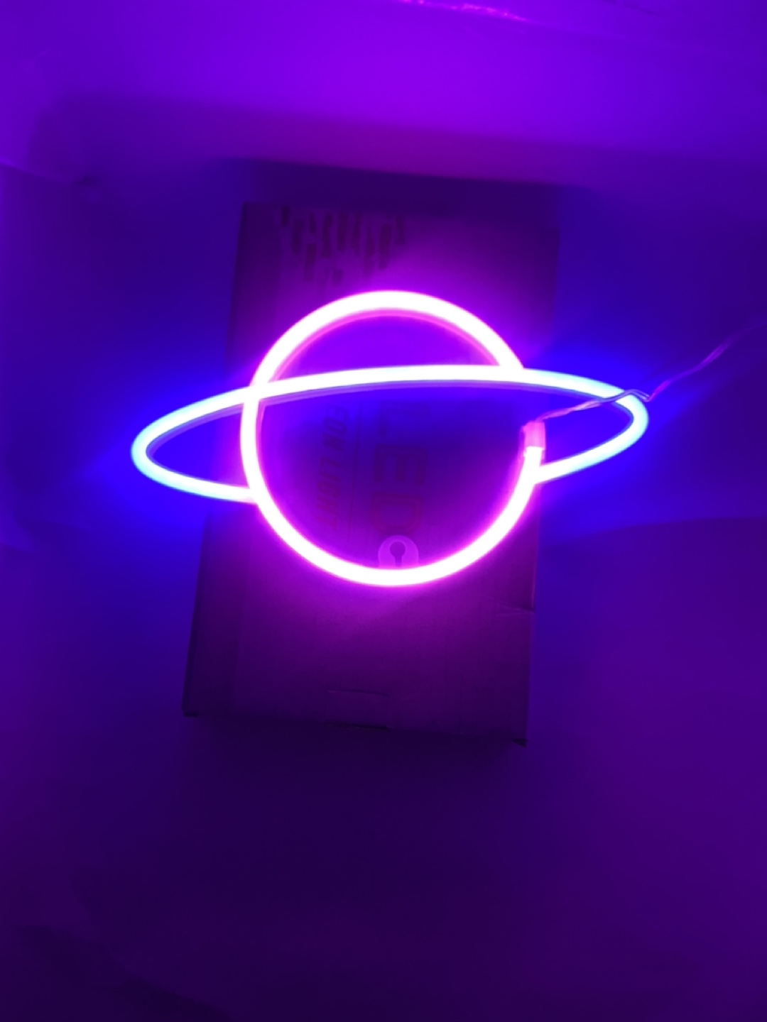 Saturn Neon Sign Light - photo 3