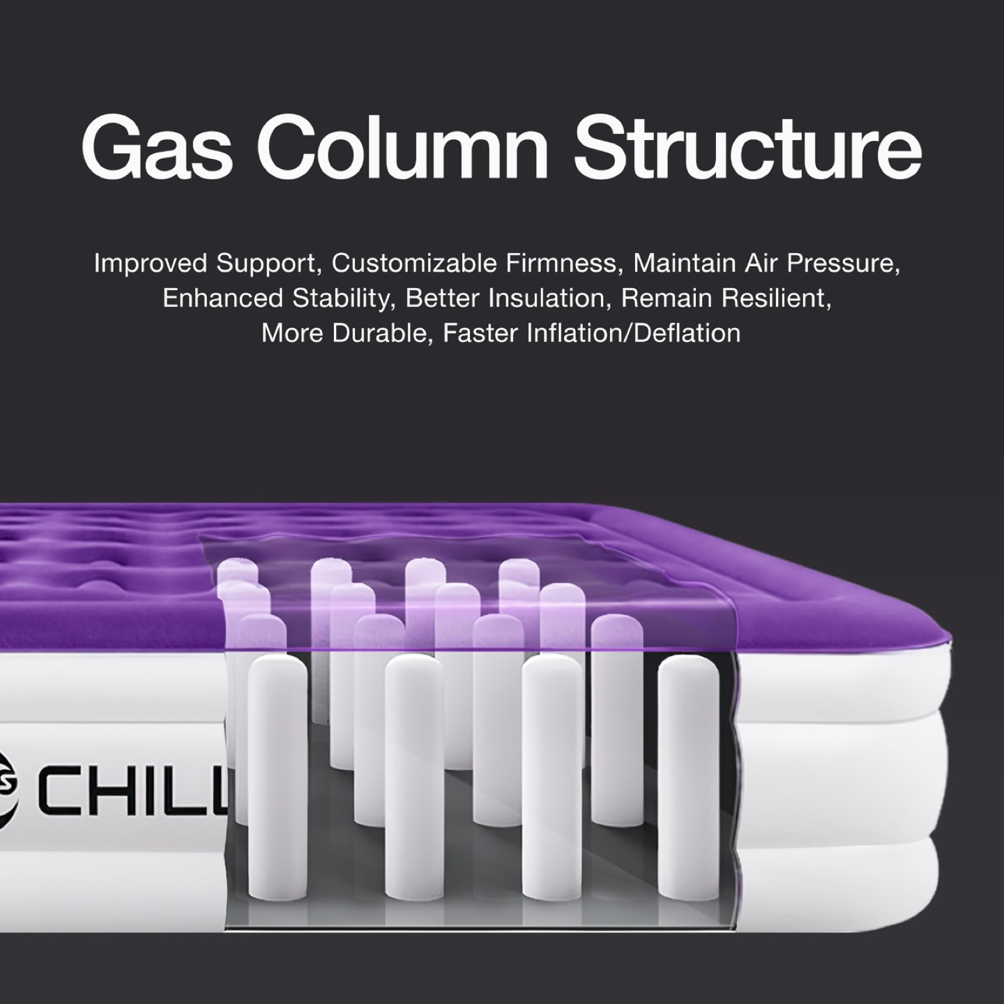 ChillSun Queen Air Mattress + Bed Sheet - photo 3