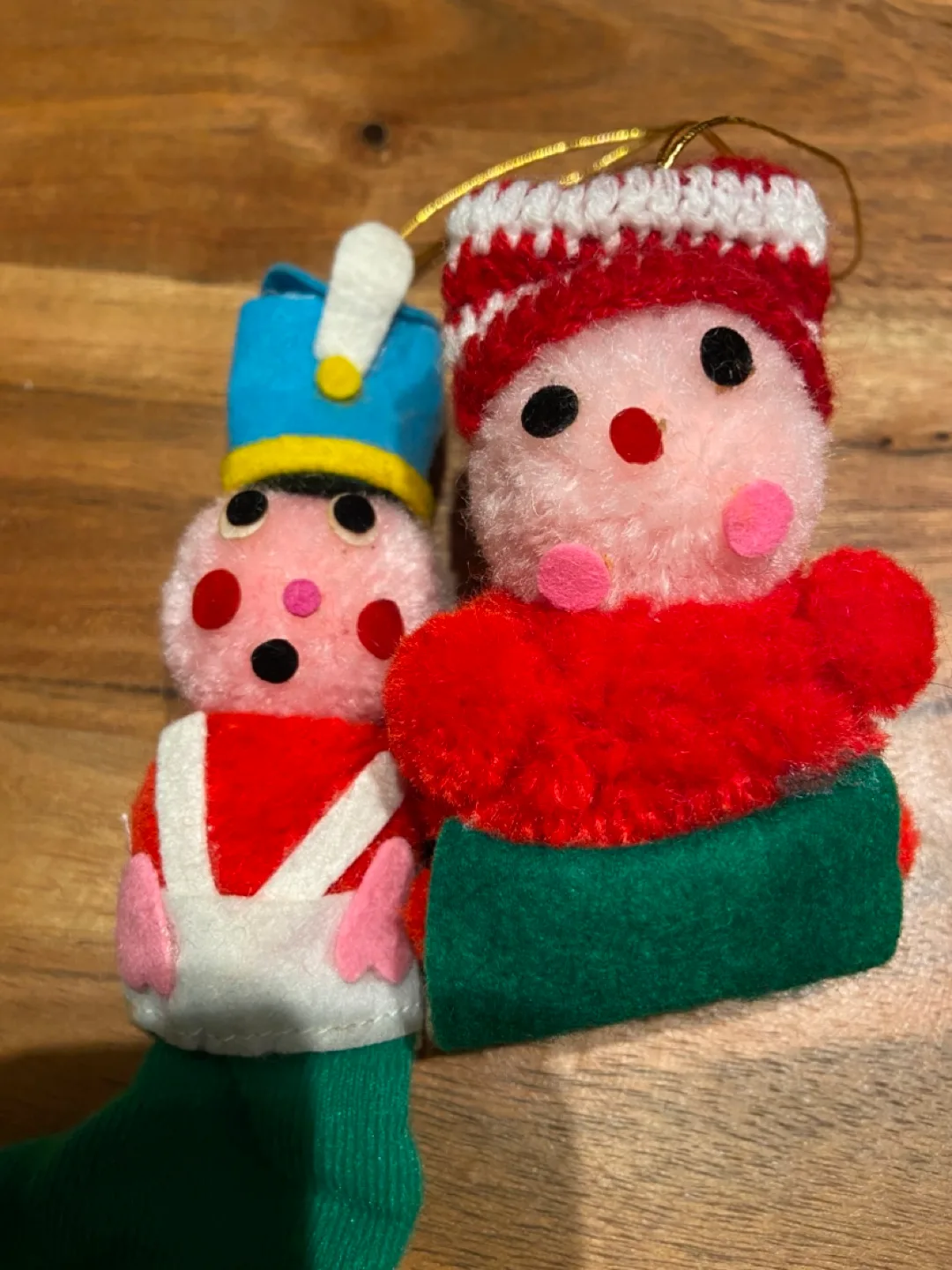 Vintage Daikon Pom Pom Christmas Ornament Set of 2 image indicator(4)