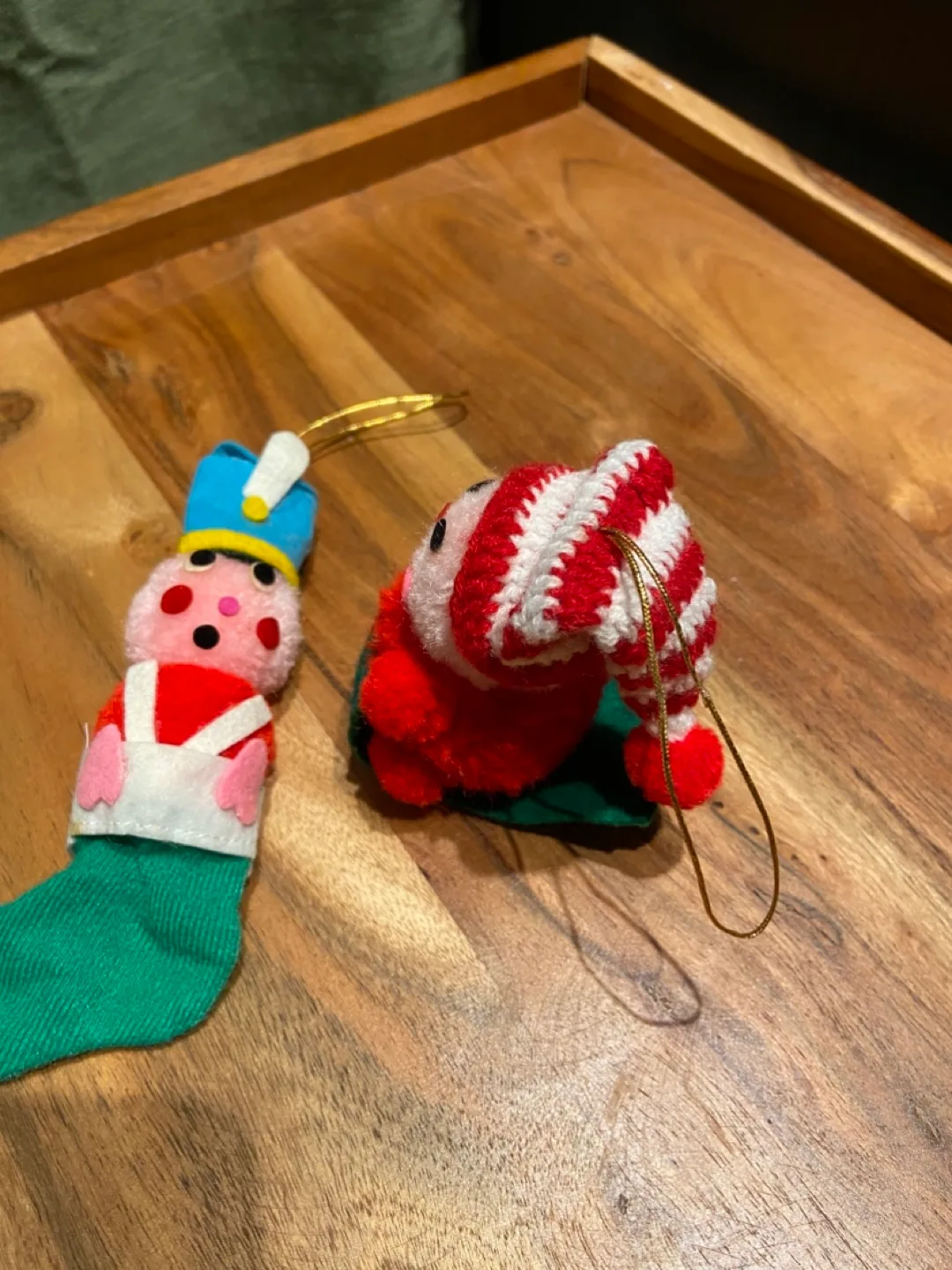 Vintage Daikon Pom Pom Christmas Ornament Set of 2 image indicator(2)