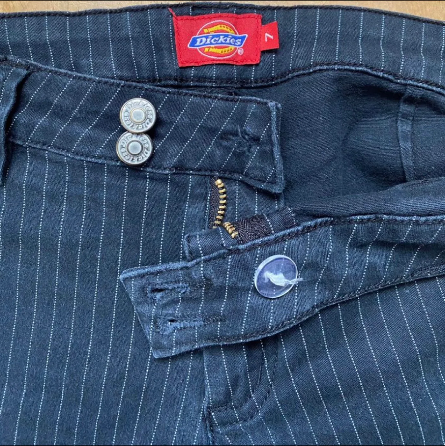 Dickies Low-Rise Pinstripe Flare Pants image indicator(2)