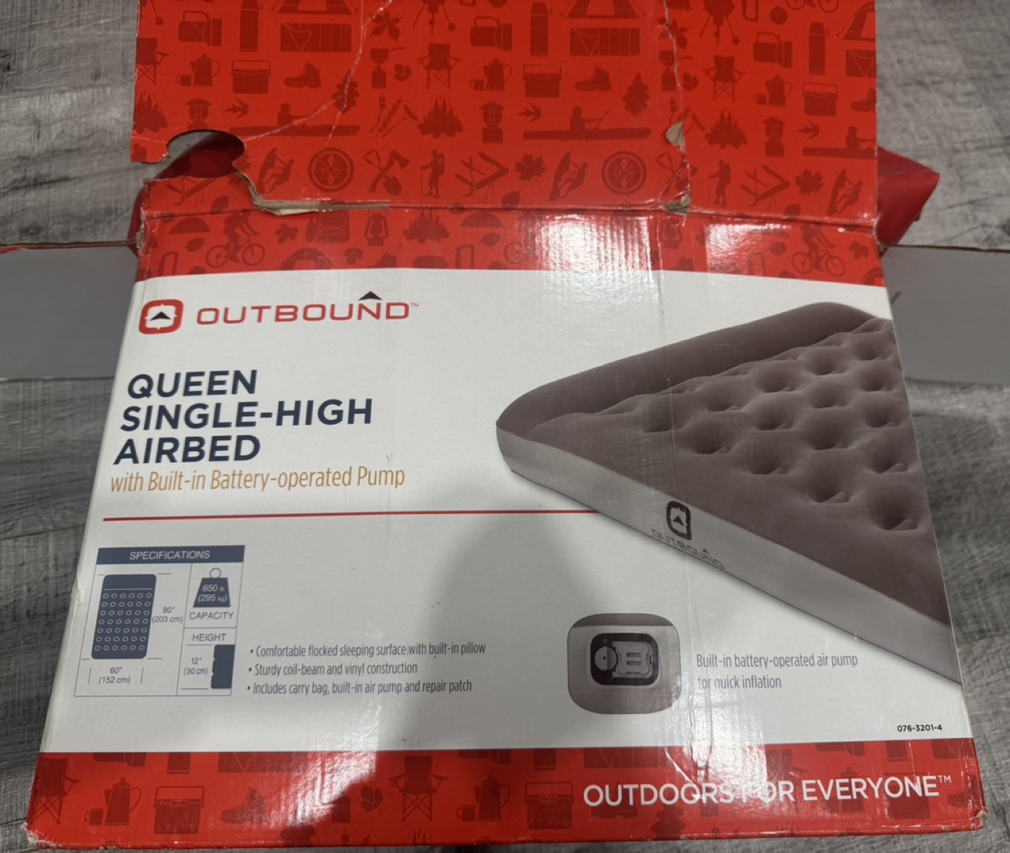 Outbound Queen Single-High Airbed