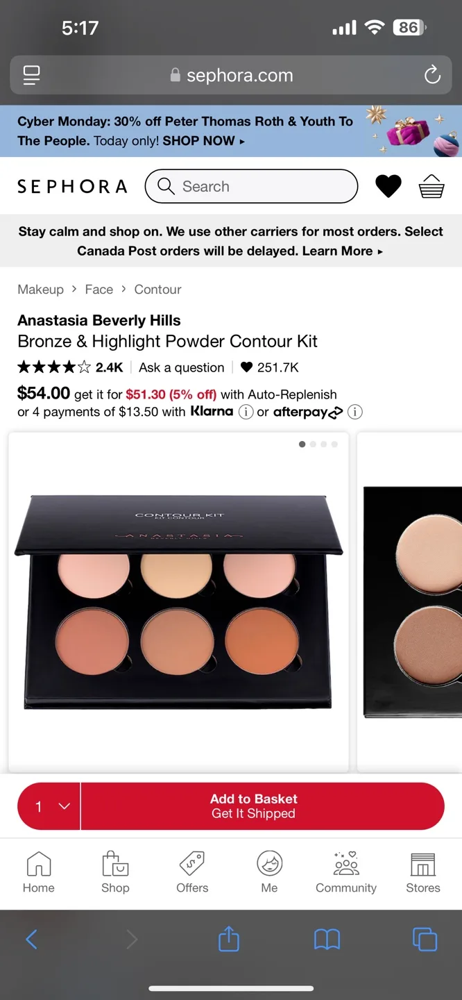 Anastasia Beverly Hills Face Contour Kit Tan to Deep image indicator(2)