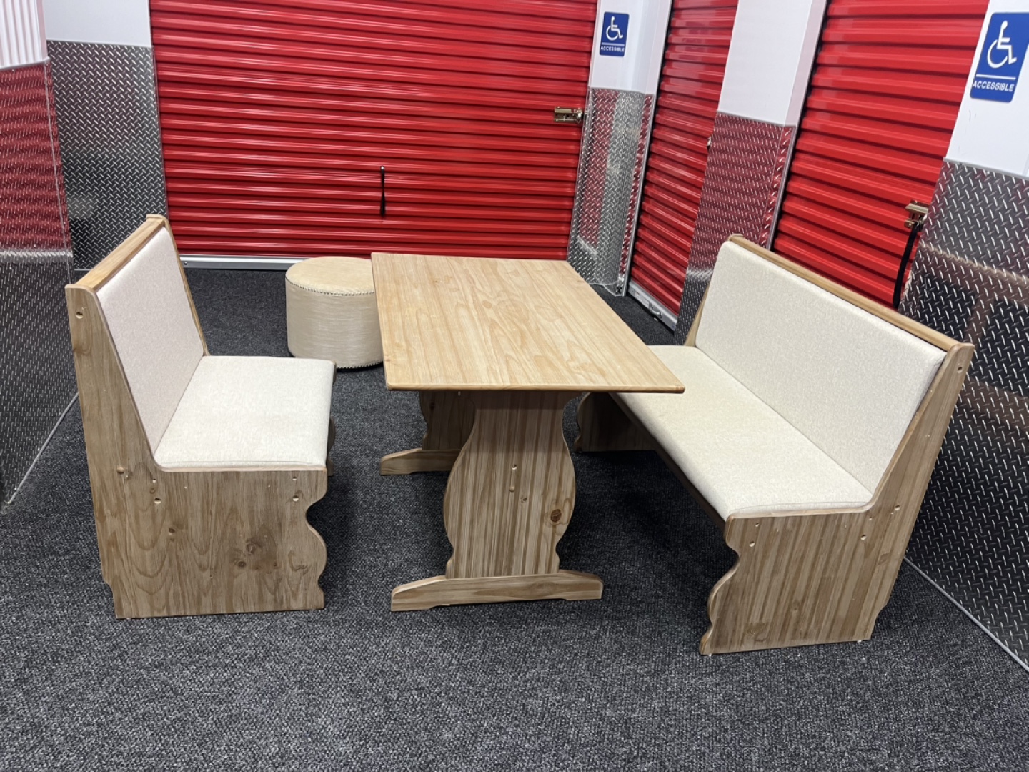 Wooden Table and Bench Set - photo 4