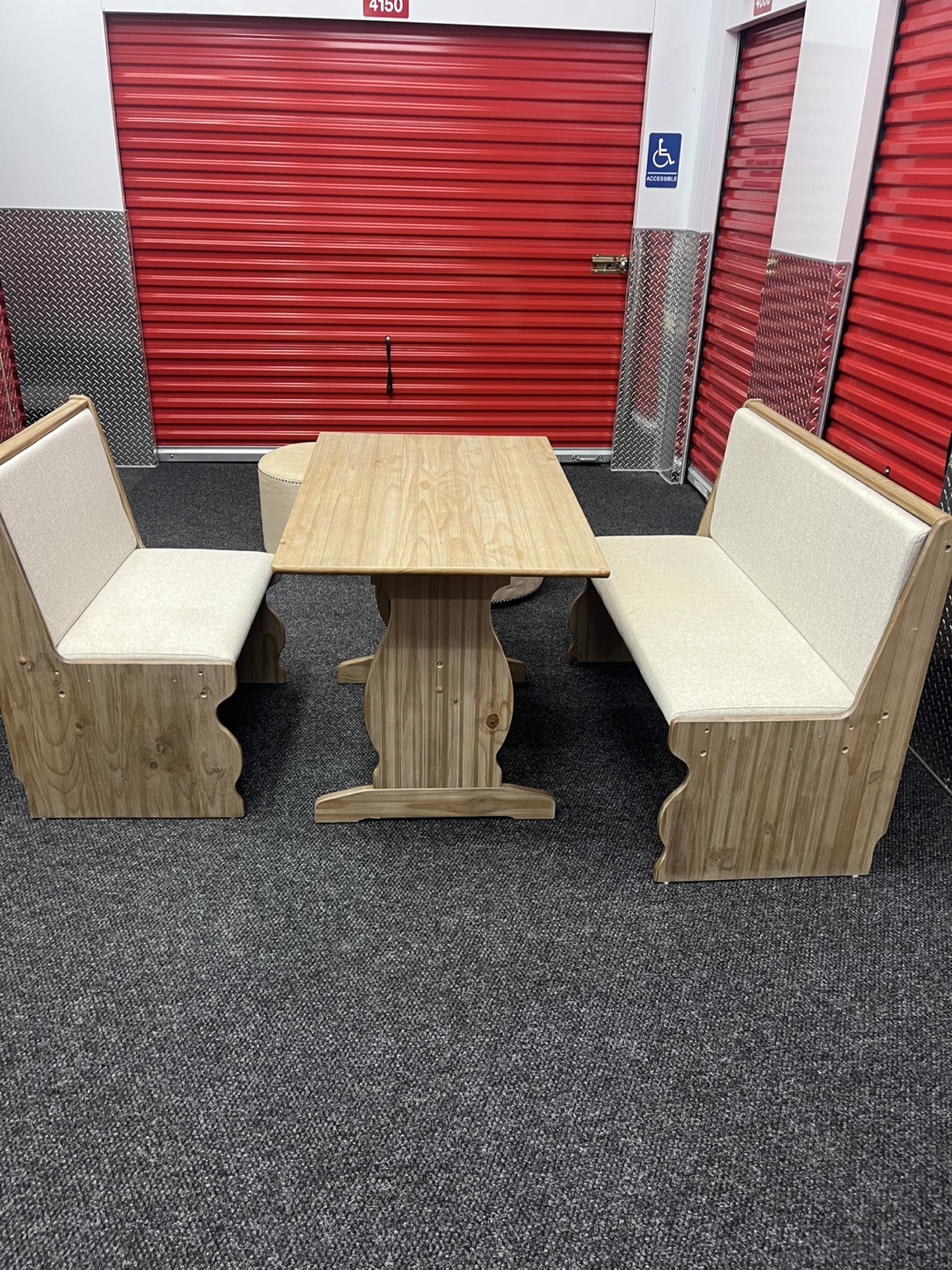 Wooden Table and Bench Set - photo 3