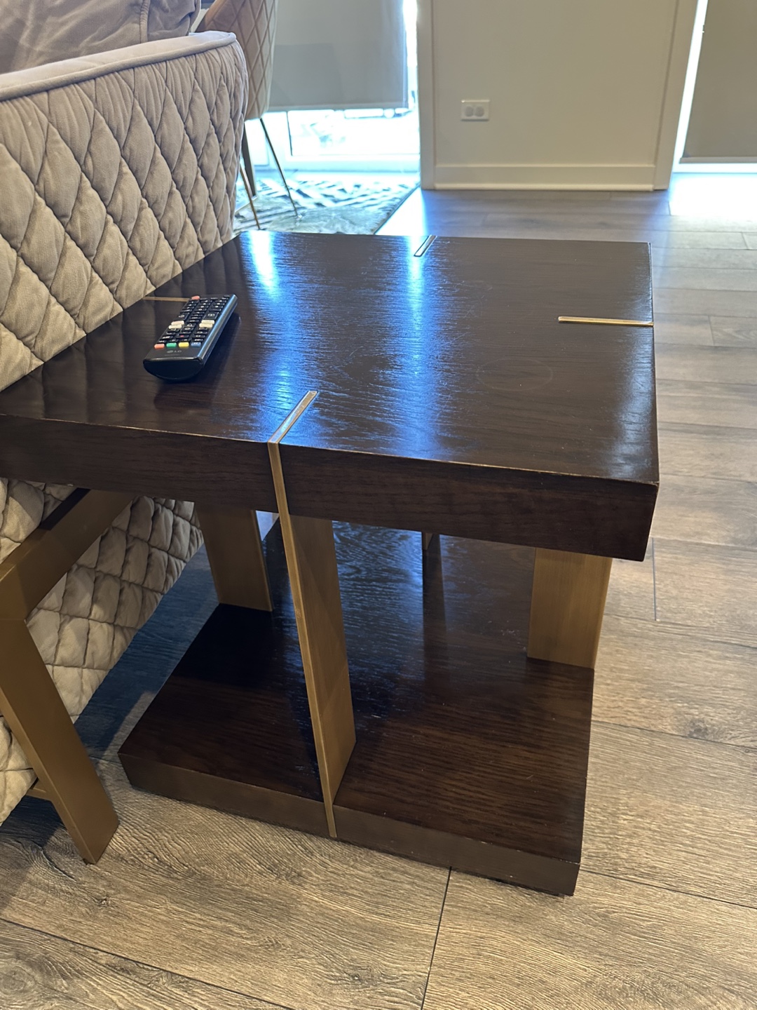 Modern Dark Wood Coffee Table Set - photo 3