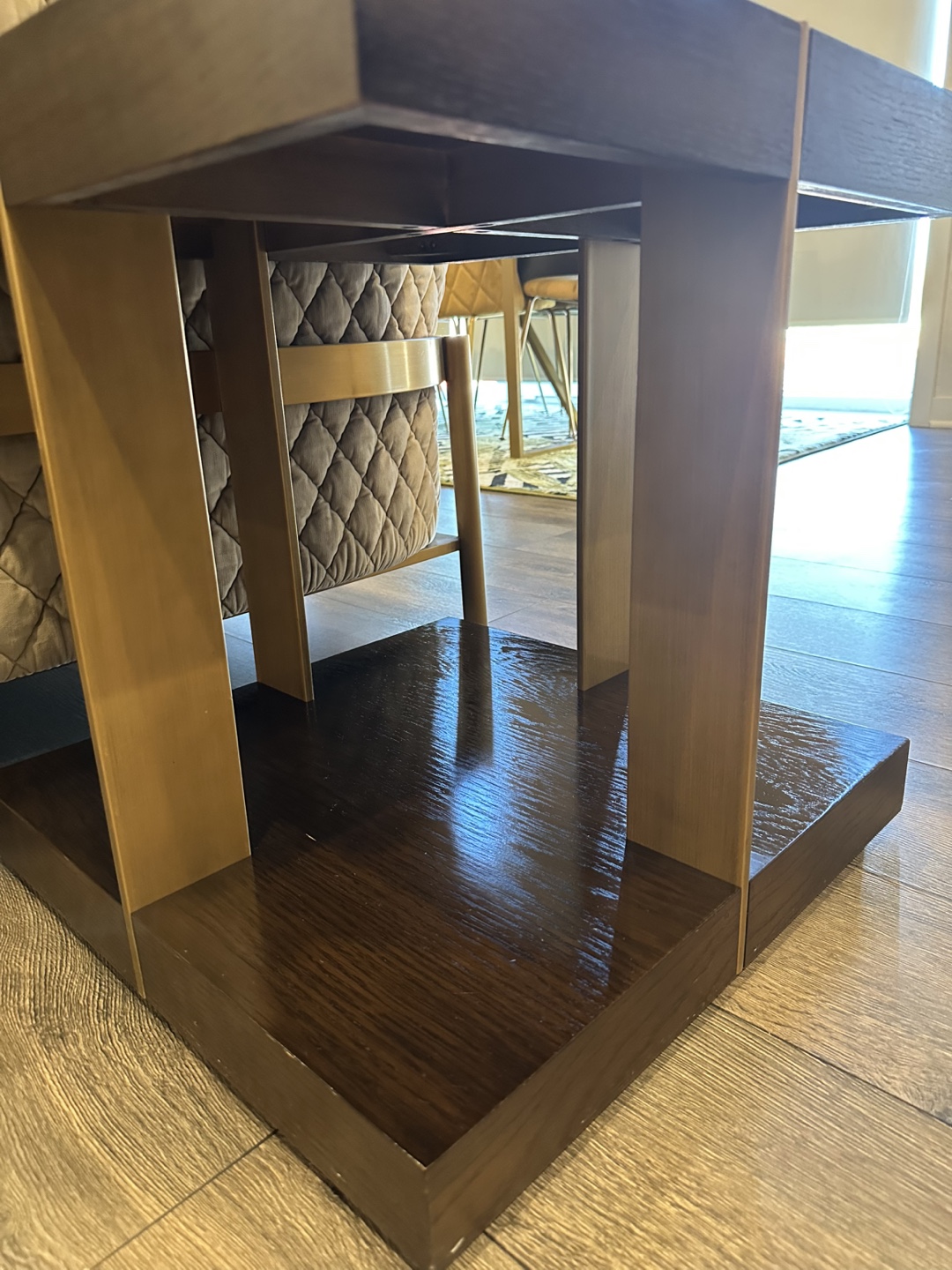 Modern Dark Wood Coffee Table Set - photo 4