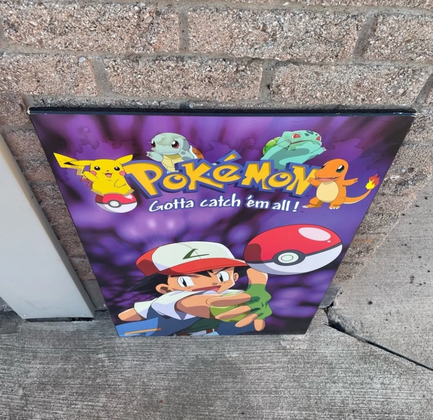 1999 Nintendo Pokemon Poster Plaque “Gotta Catch ‘Em All” Ash image indicator(2)