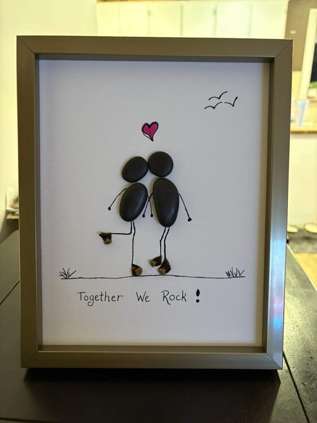 Framed Rock Couple Art #thriftypicks