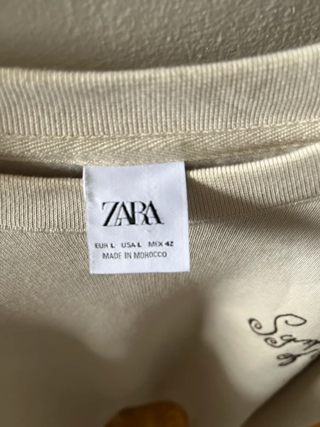 ZARA Off White Sweatshirt image indicator(3)