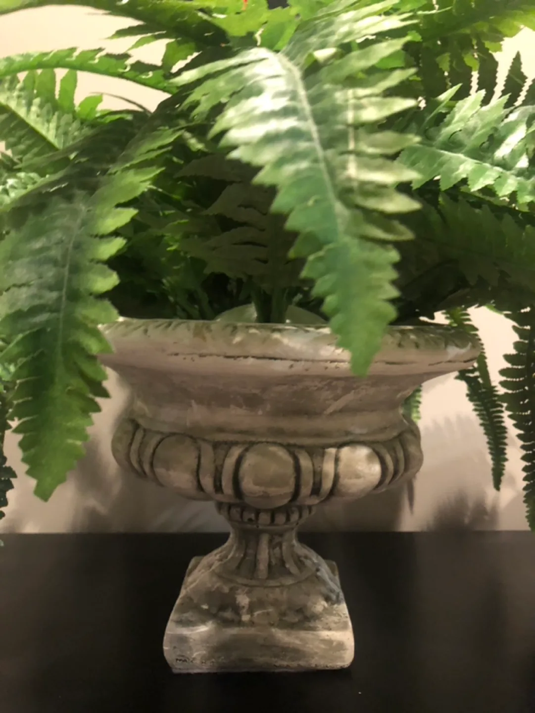 Faux fern in ceramic/stone pot image indicator(2)
