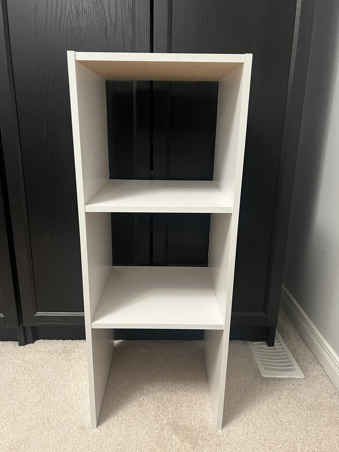White 3-Shelf Storage Unit - photo 2