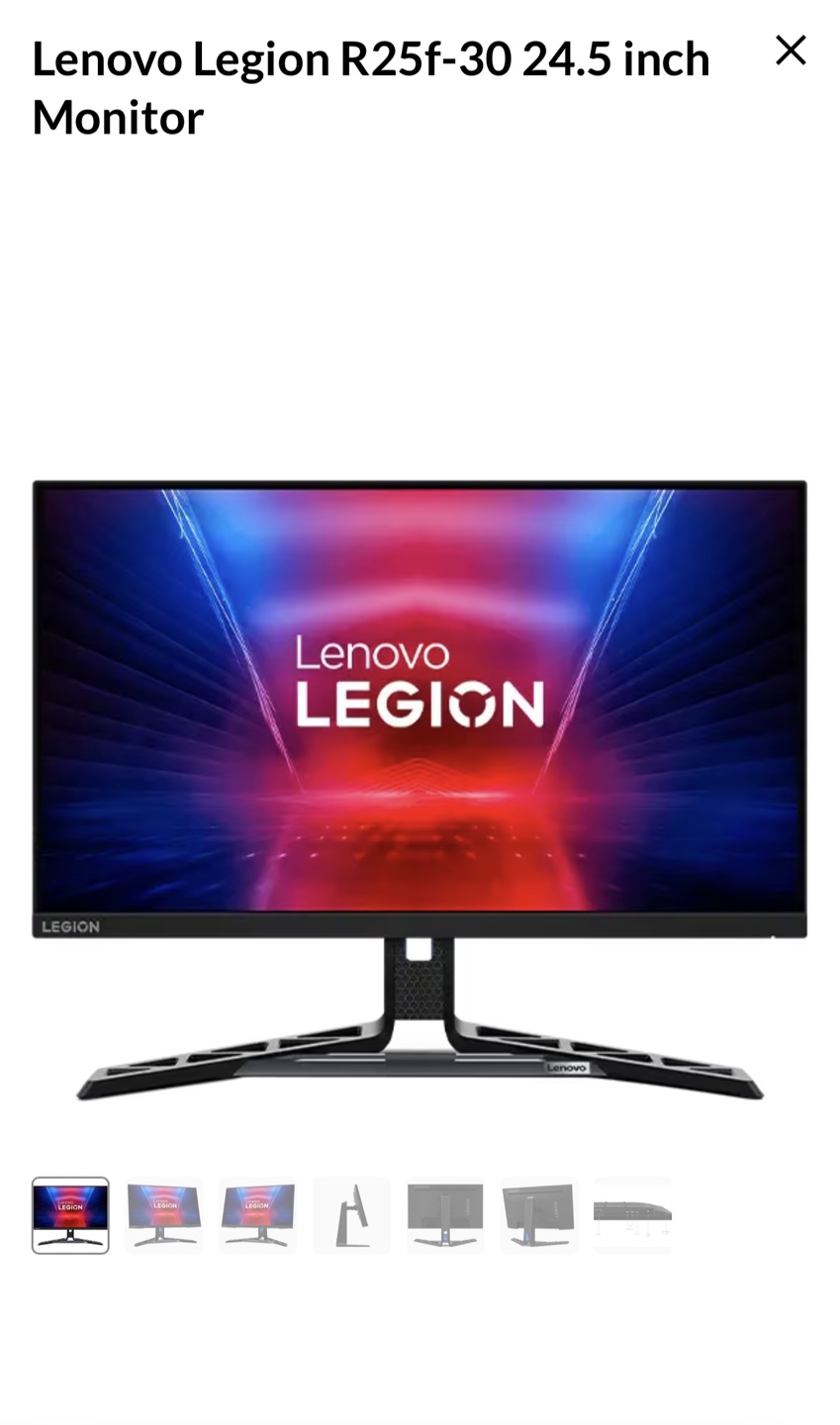 Lenovo Legion R25f-30 24.5 inch Monitor
