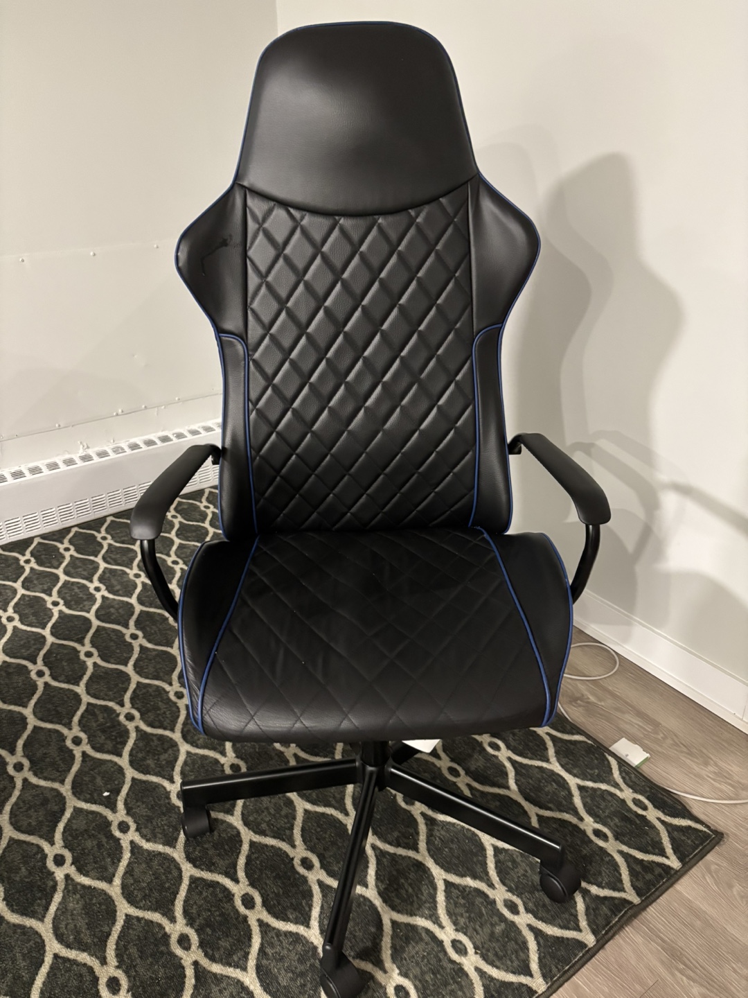 Ikea Black and Blue Gaming Chair