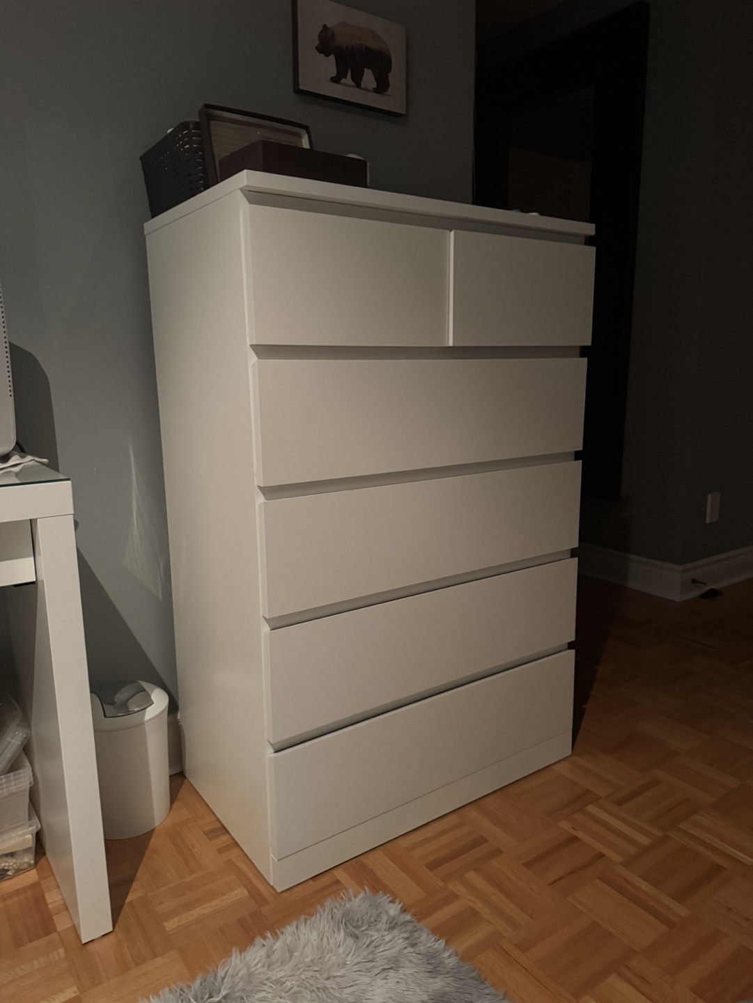 Reduced! IKEA STORKLINTA 6 Drawer Chest