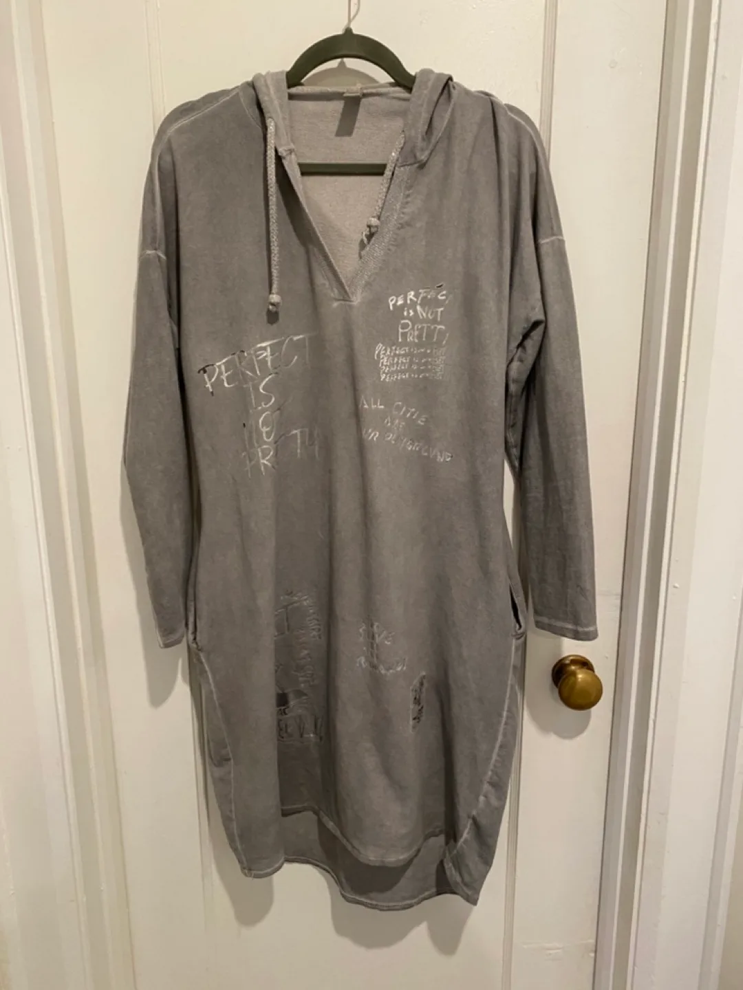 Grey Hoodie Dress image indicator(3)