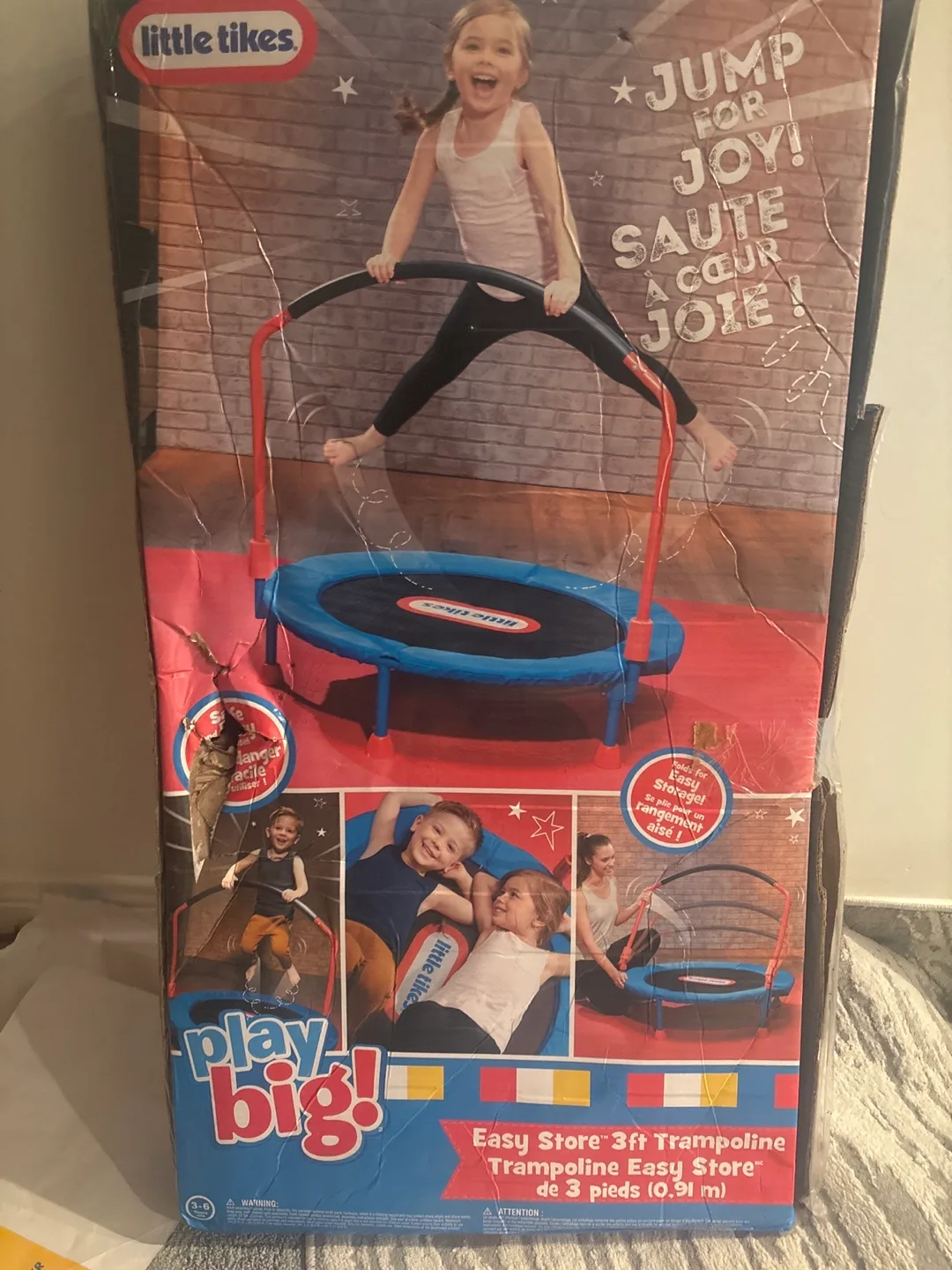 Little Tikes Easy Store 3ft Trampoline thumbnail