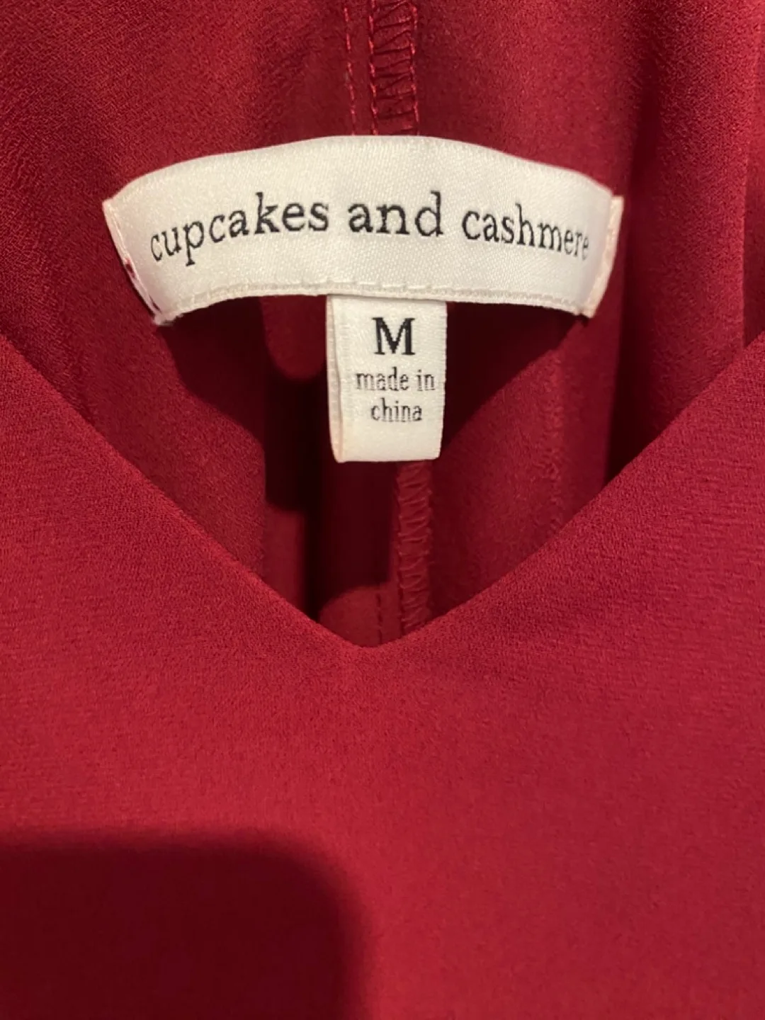 Burgundy Cupcakes and Cashmere Dress Size M image indicator(2)