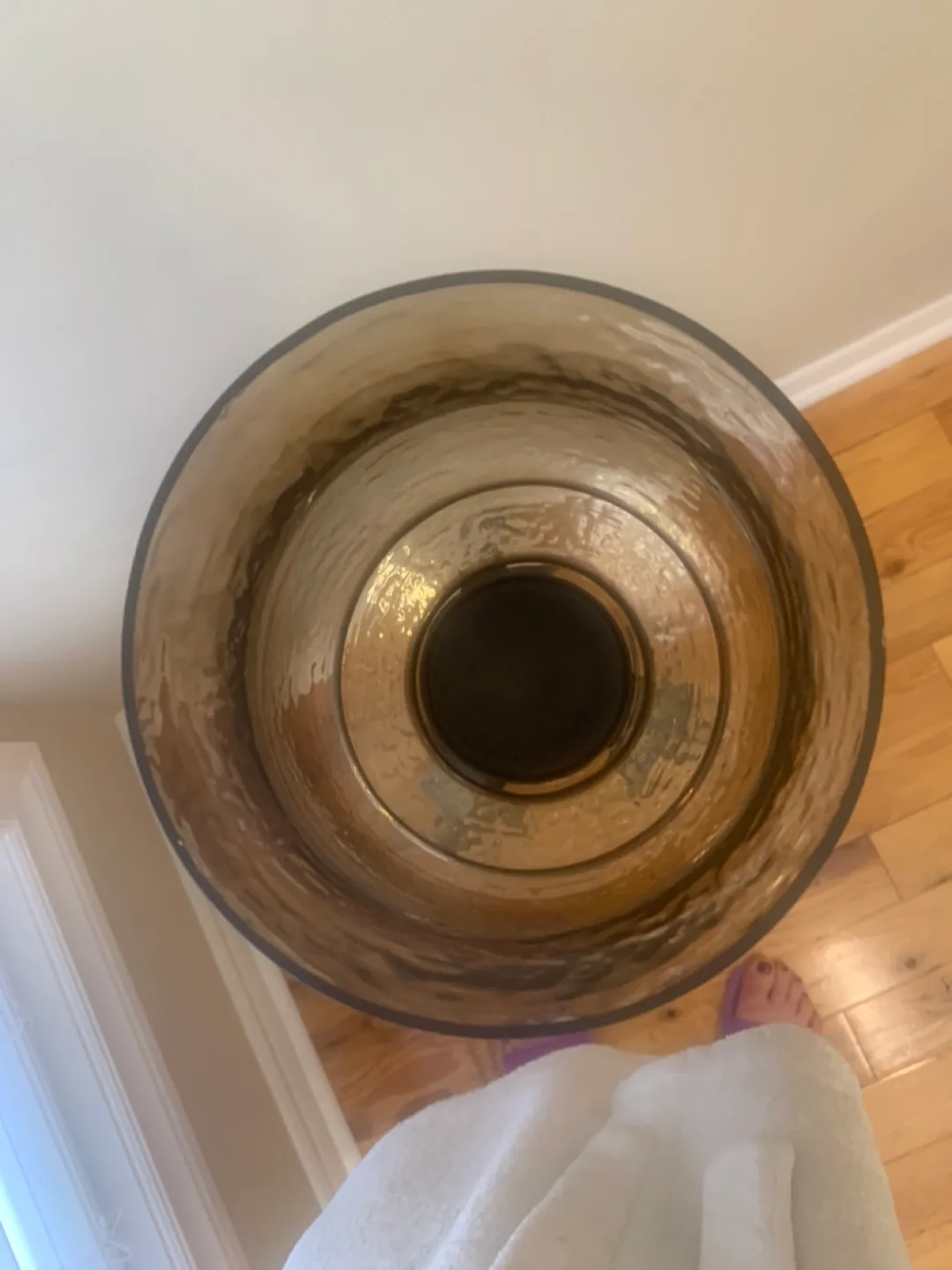 Elegant Tall  Bronze Wrought Iron Candle Holder image indicator(2)