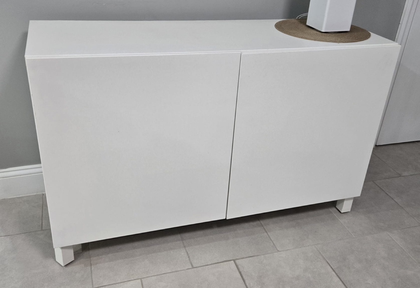 White Cabinet with Two Doors - photo 3