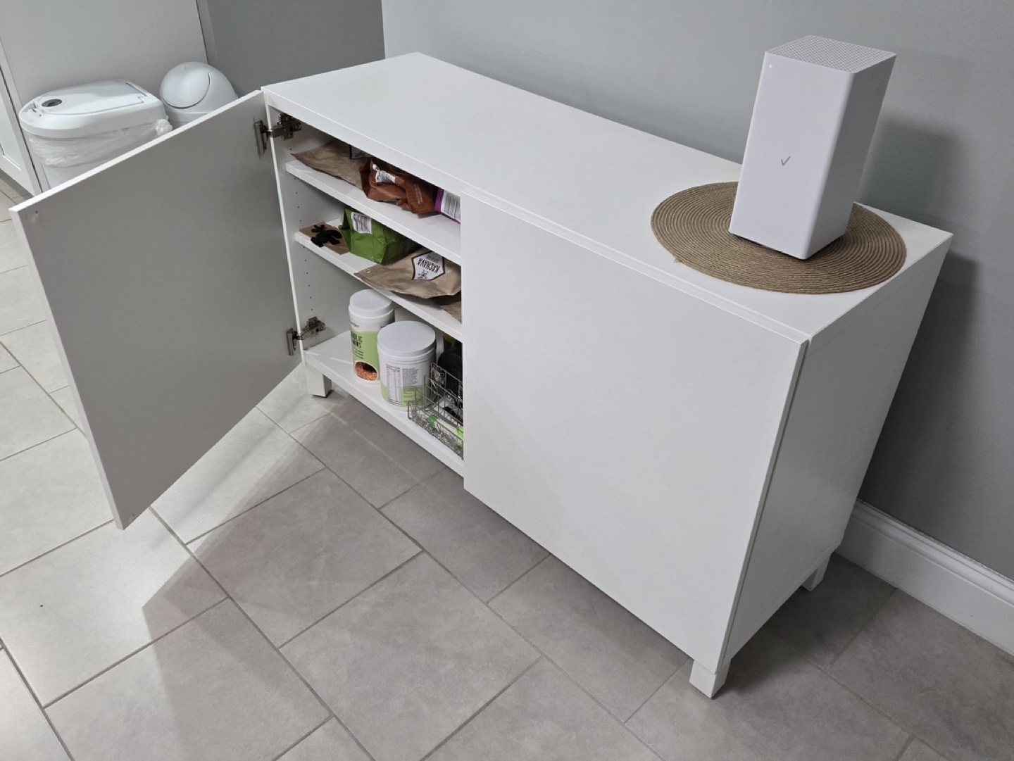 White Cabinet with Two Doors