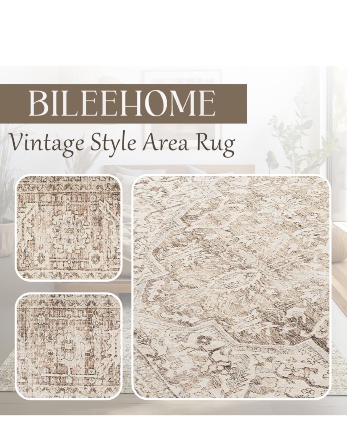 BILEEHOME  8x10 Soft Area Rugs - Brand New - photo 3