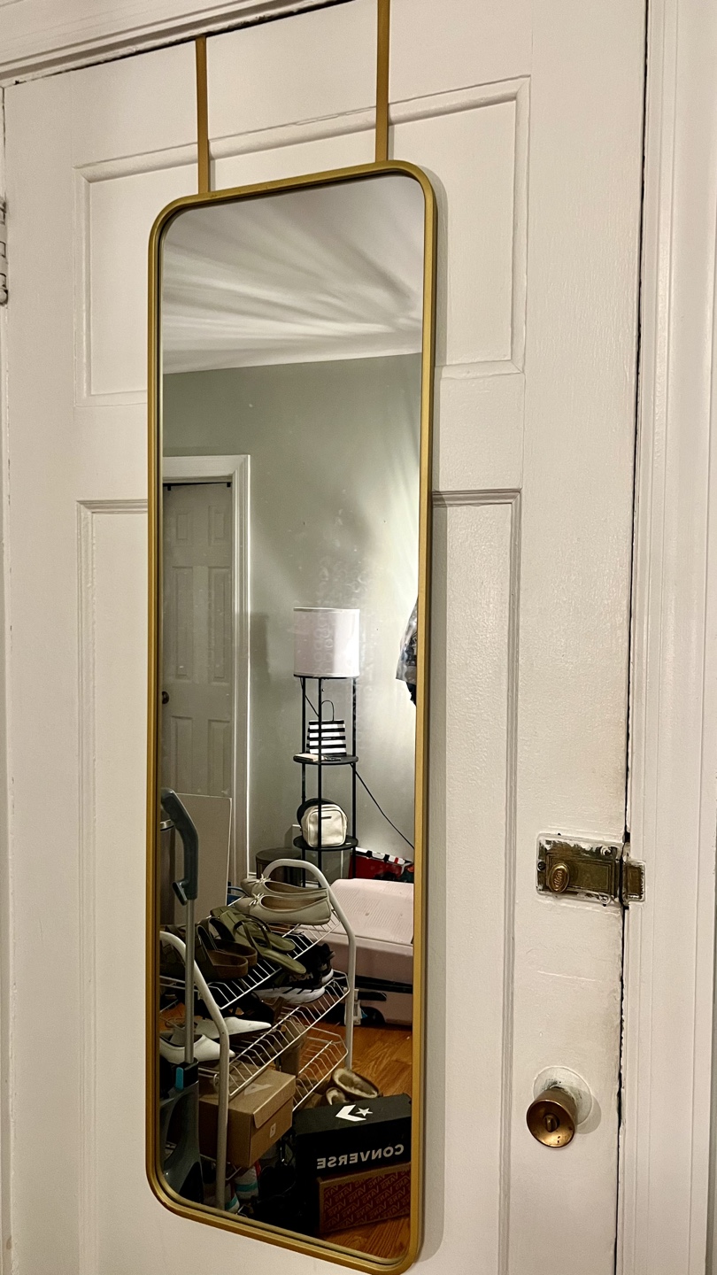 Over-the-Door Mirror Metal Brass Threshold Modern Mirror - photo 4