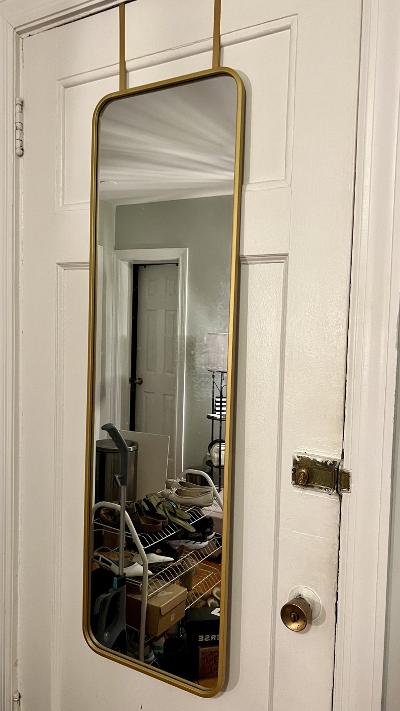 Over-the-Door Mirror Metal Brass Threshold Modern Mirror - photo 3