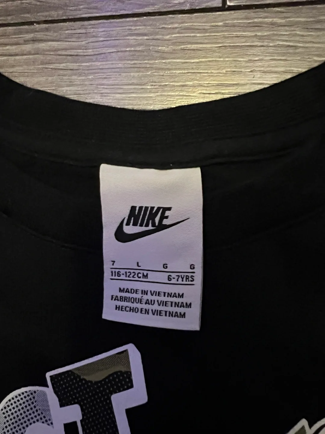 Nike Just Do It Black and Camo Sweatshirt #ThriftyPicks image indicator(2)