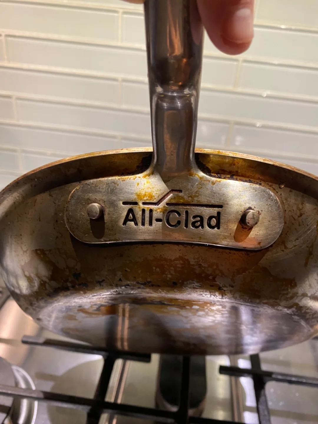 All-Clad Stainless Steel Frying Pan #ThriftyPicks image indicator(3)