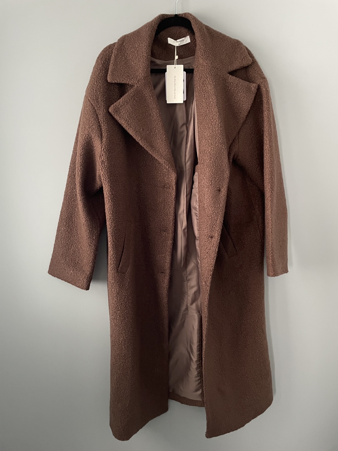 Commense Brown Oversized Coat #ThrifyPicks