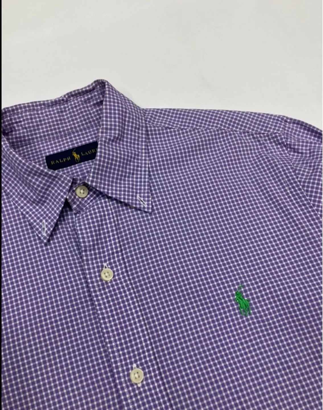 Ralph Lauren Purple Checkered Shirt image indicator(3)