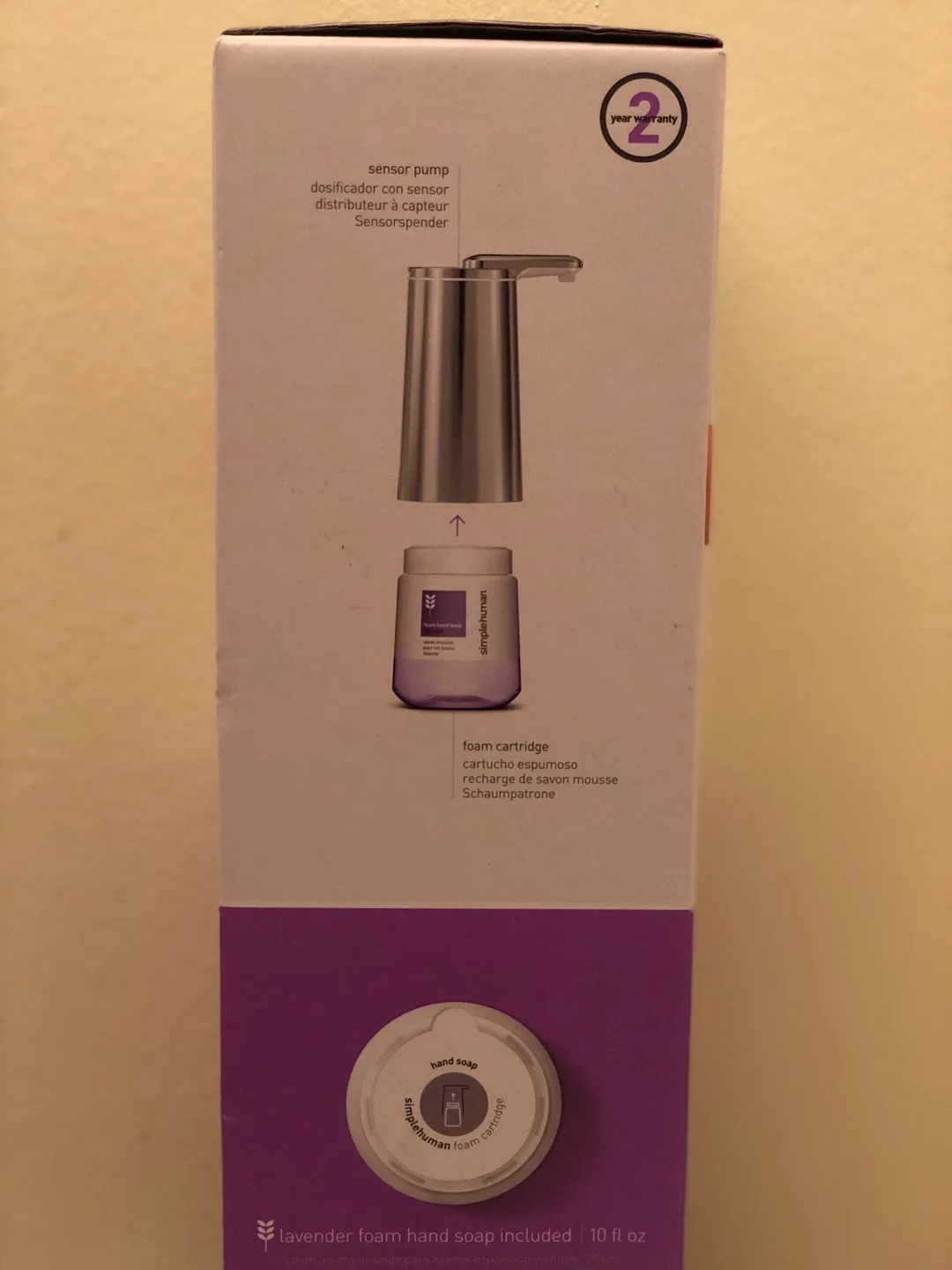 Simple human foam sensor pump soap dispenser image indicator(3)