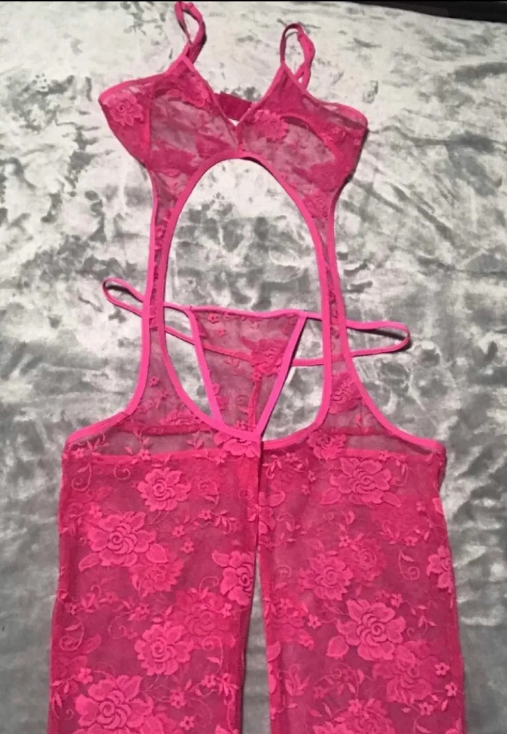 Sexy Lingerie Jumpsuit/Thong image indicator(2)