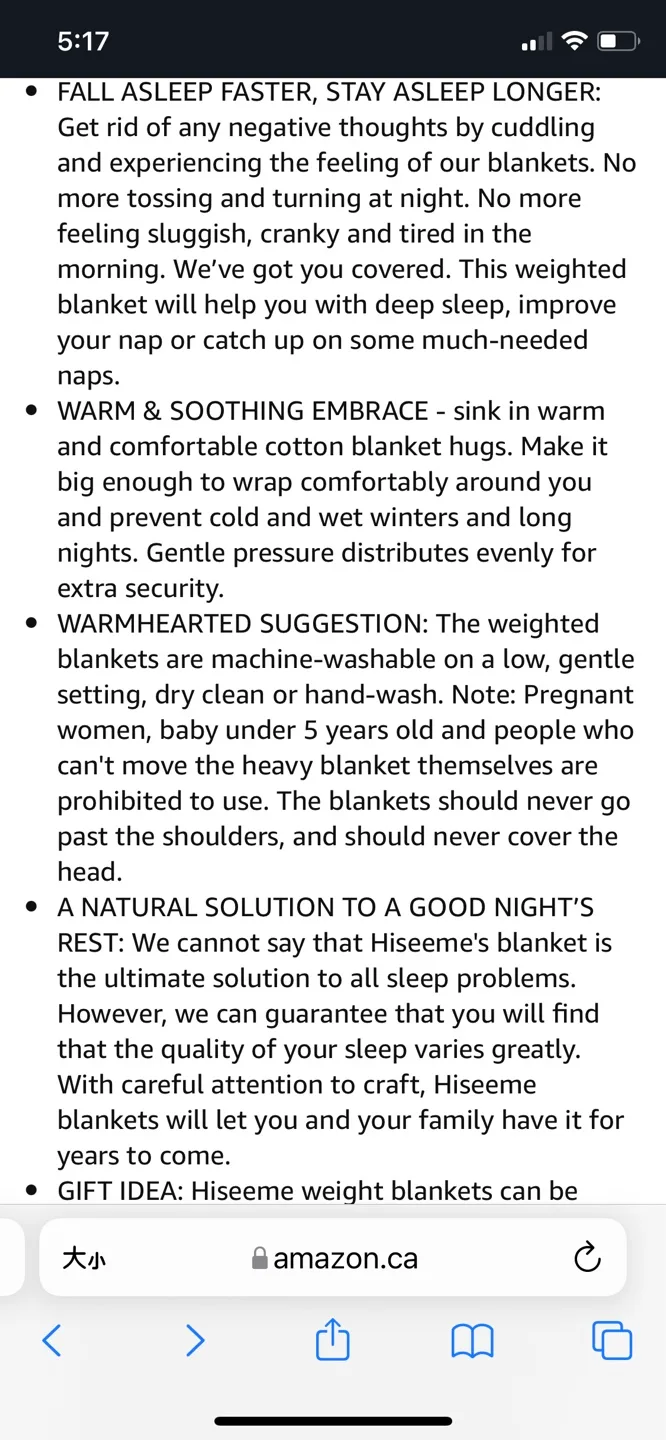 Hiseeme Weighted Blanket image indicator(4)