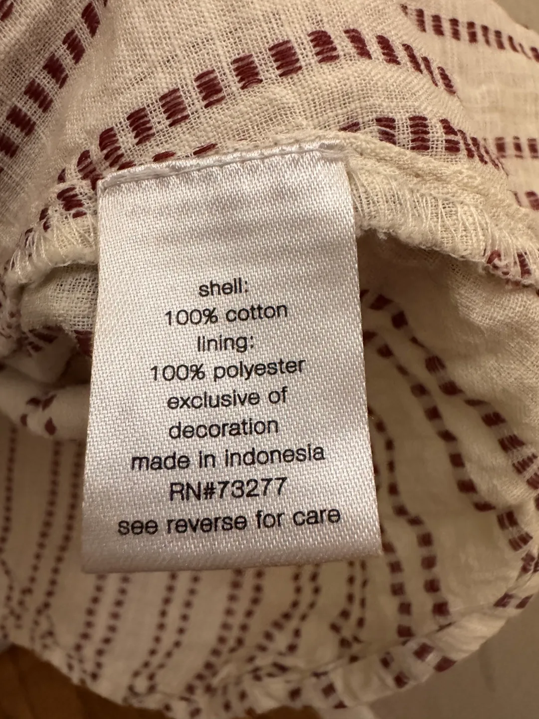 Ivory and brown  peasant blouse image indicator(7)