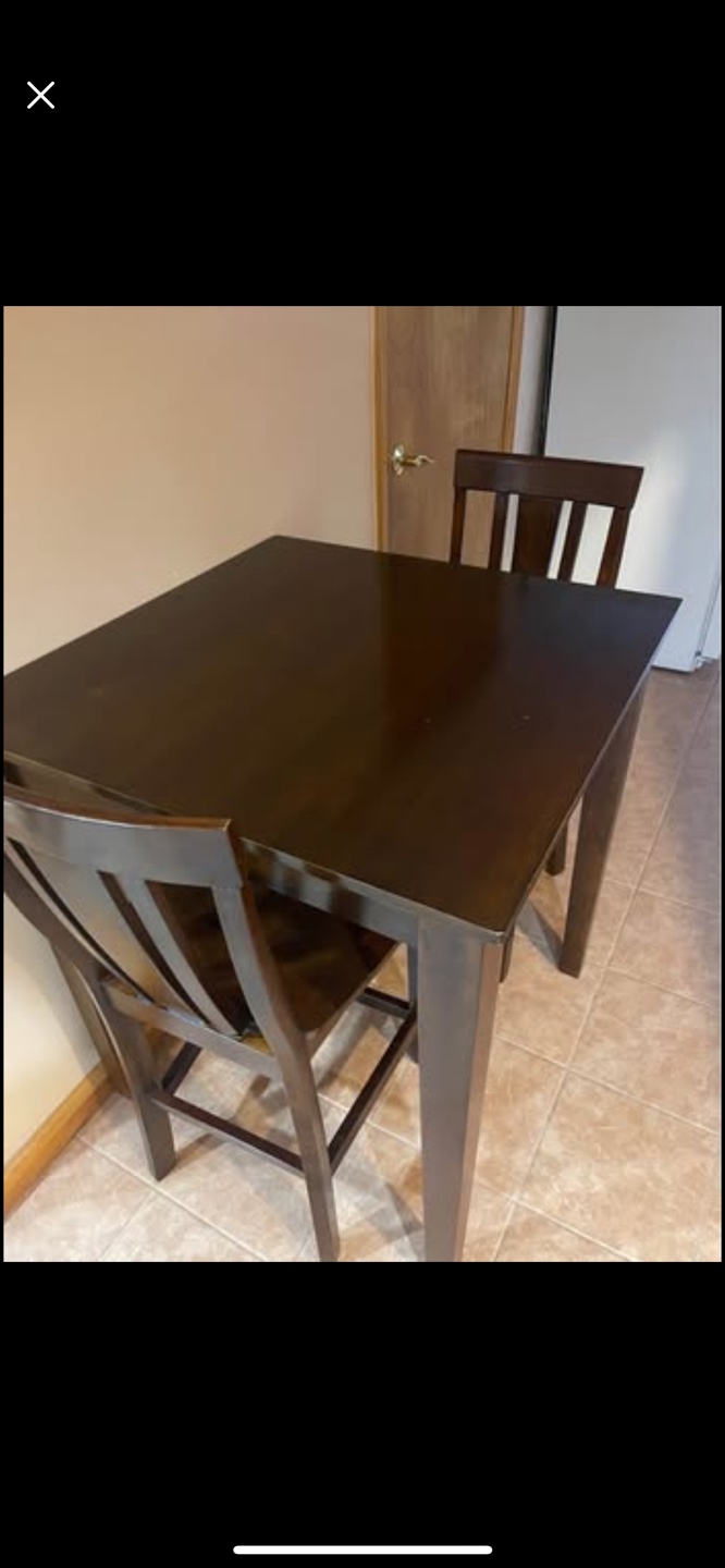 Square Counter Height Dining Table and Chairs - photo 3
