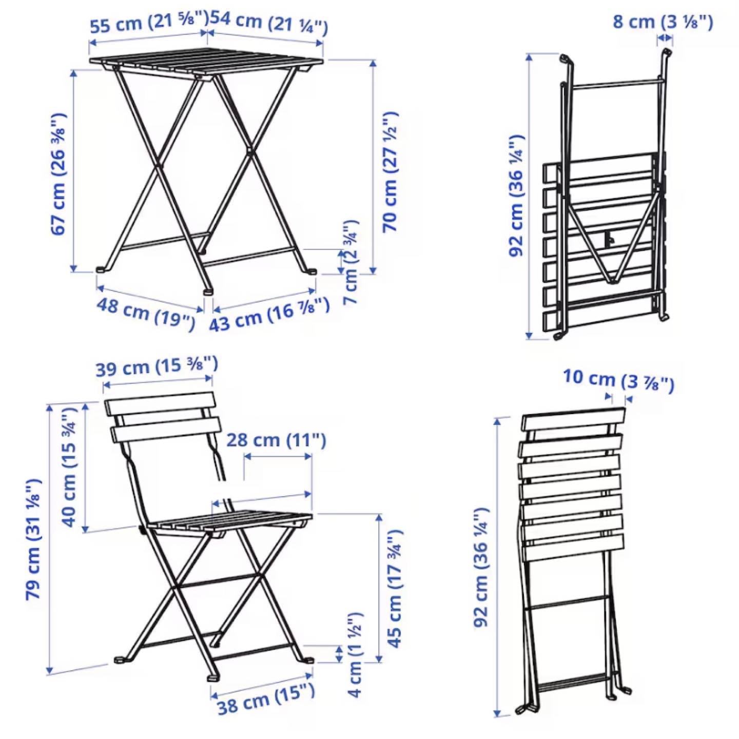 IKEA  Folding Patio Chair - photo 2
