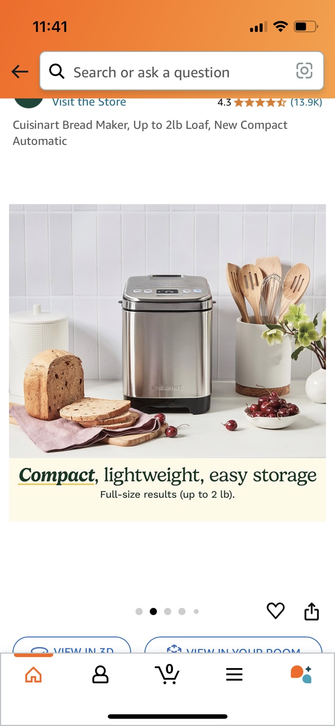 Barely Used Cuisinart Compact Automatic Bread Maker - photo 4