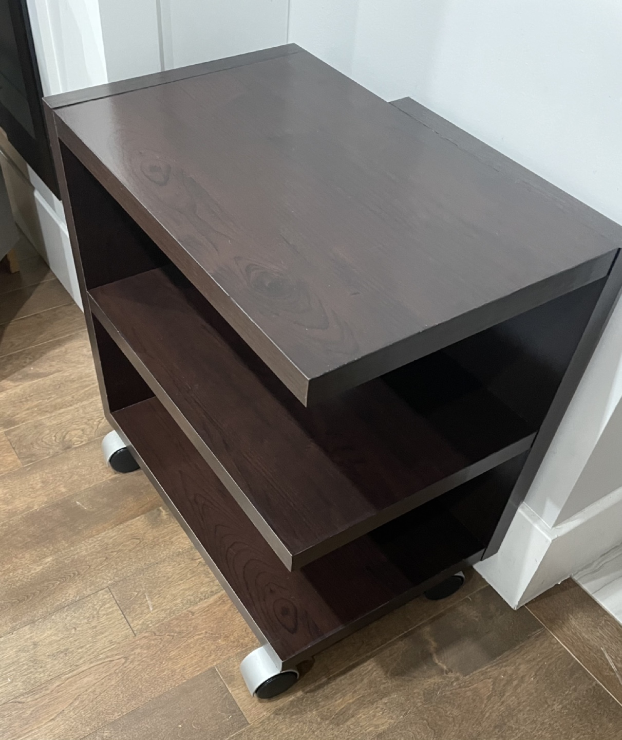 Rolling Nightstand with Shelves - photo 2