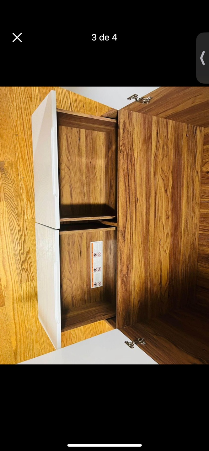 White Wardrobe with Two Drawers - photo 3