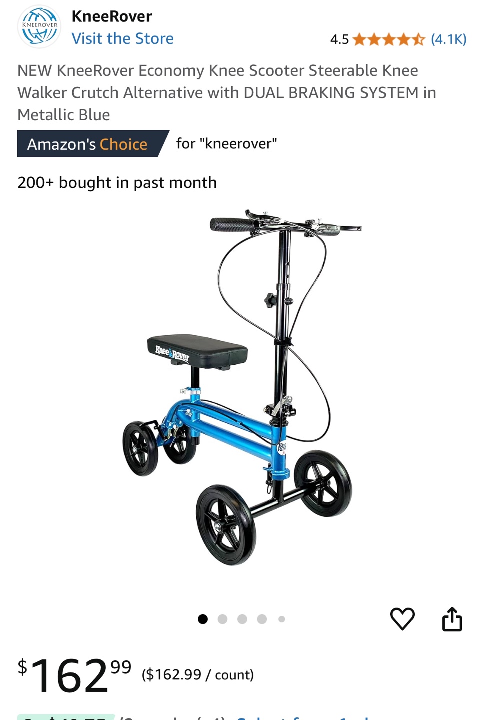 Knee Rover Steerable Knee Scooter - photo 5