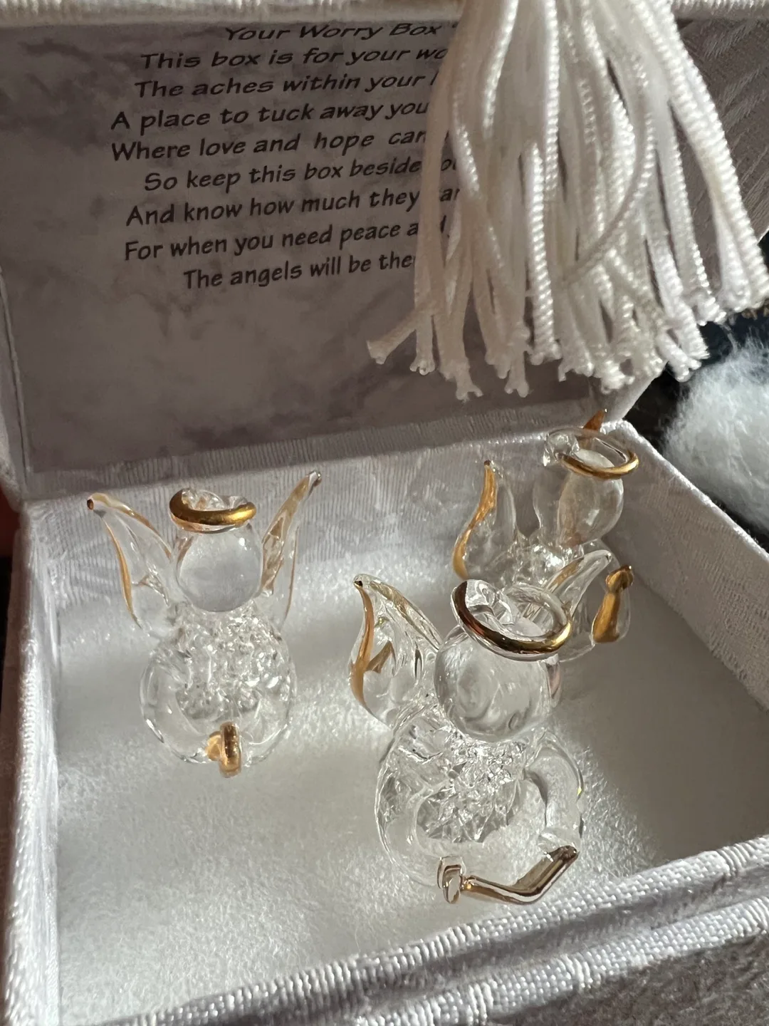 Your Worry Box Glass Angel Figurines image indicator(5)