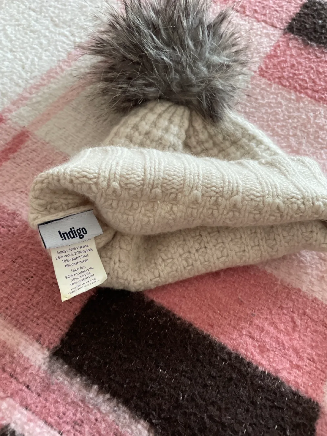 Indigo Knit Hat and Gloves like new image indicator(2)