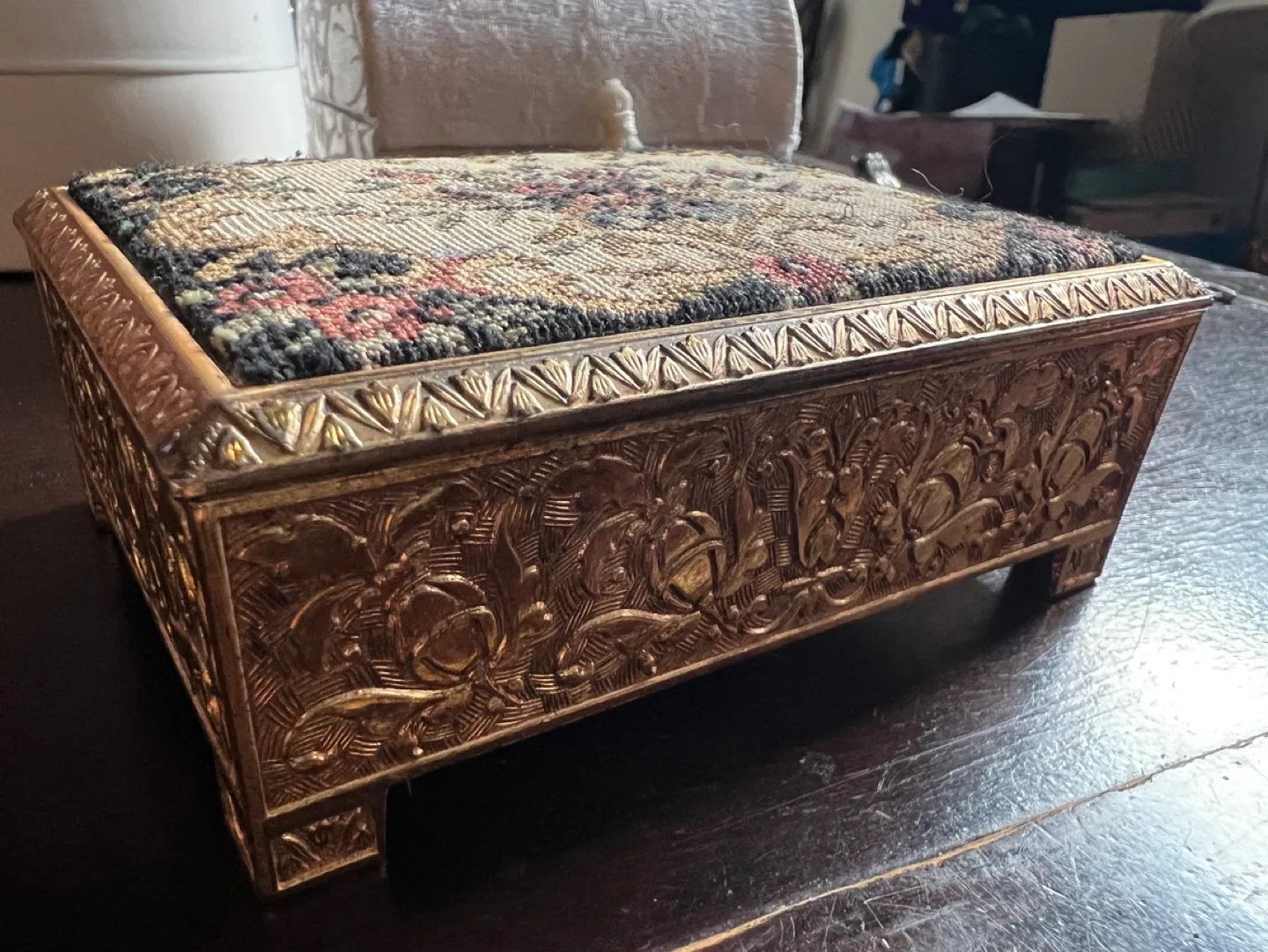 Vintage Mele Brass Music Box image indicator(2)