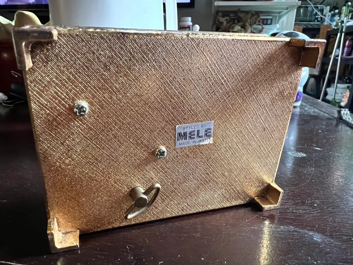 Vintage Mele Brass Music Box image indicator(3)