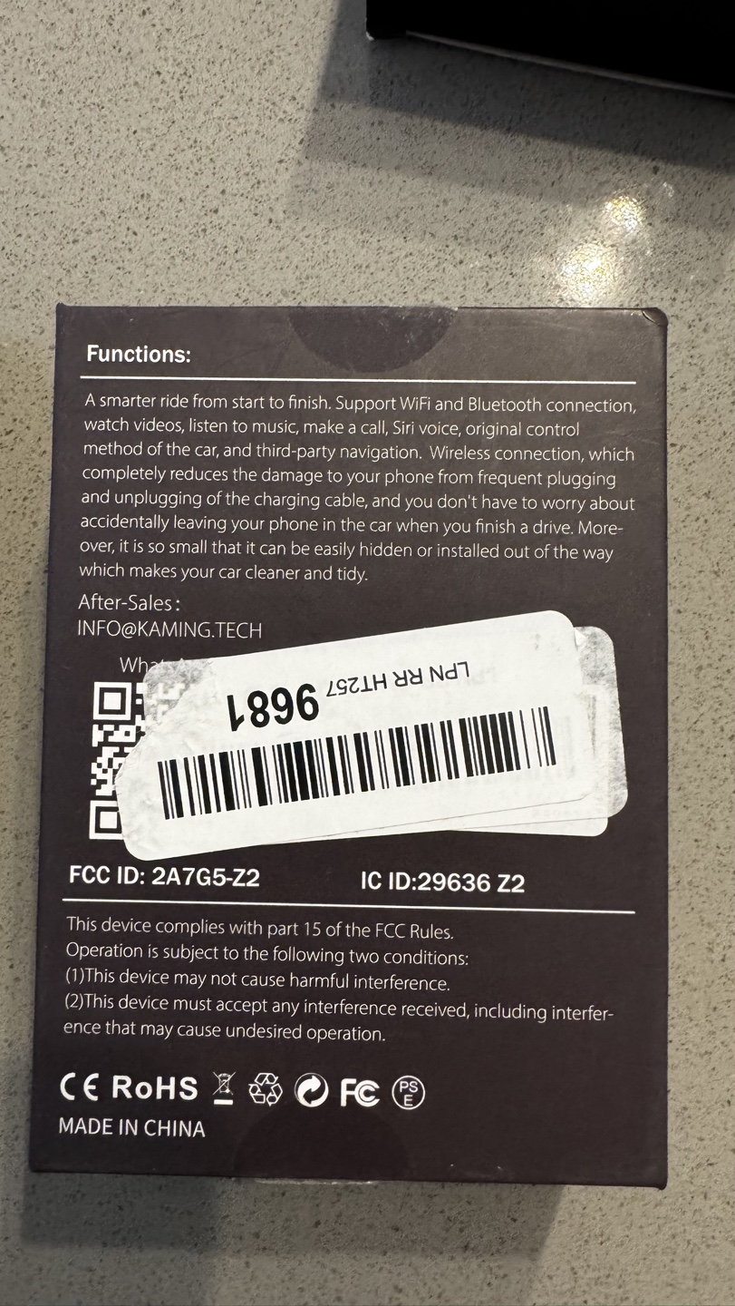 CarPlay Wireless Dongle - photo 2