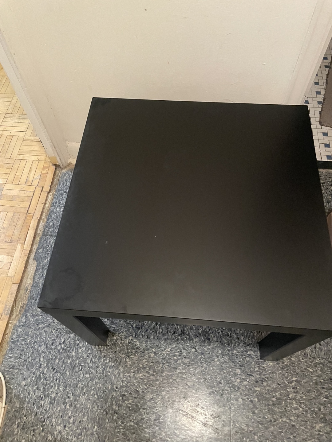 Ikea LACK Black Square End Table