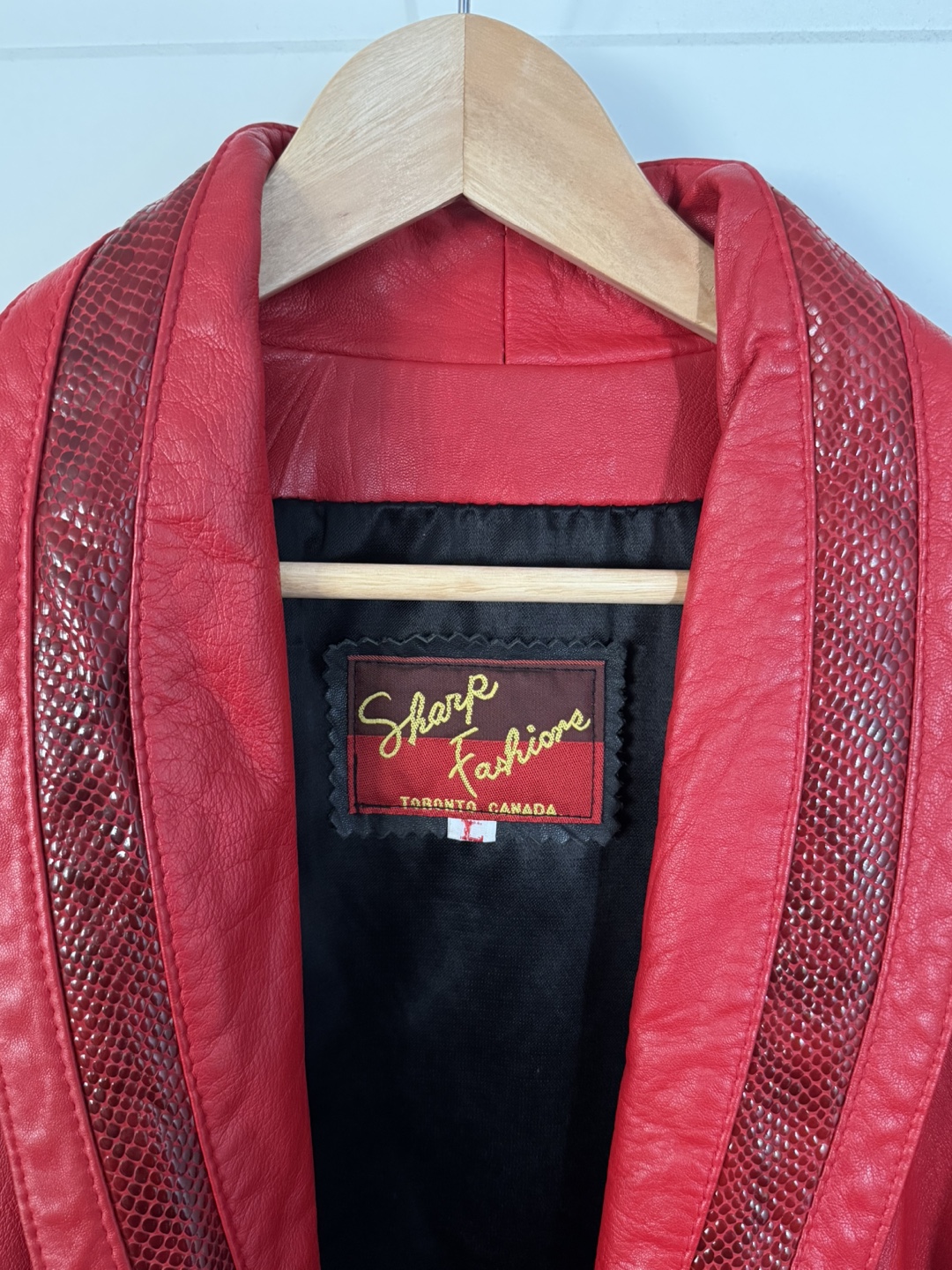 Vintage Red Leather Jacket - photo 3
